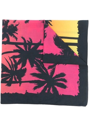 DSQUARED2 graphic-print cotton scarf - Pink