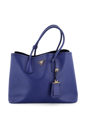 Prada Pre-Owned Cuir Double Saffiano Leather Medium tote bag - Blue