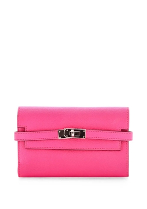 Hermès Pre-Owned Kelly Trifold Wallet Chevre Mysore Medium small wallets - Pink