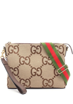 Gucci Pre-Owned 2016-2026 GG Jumbo Canvas Messenger Bag crossbody bag - Neutrals