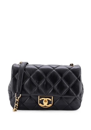 CHANEL Pre-Owned Quilt Metal Edge CC Flap Bag Quilted Lambskin Small crossbody bag - Black
