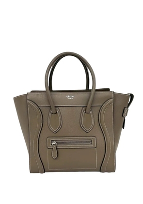 Celine Pre-Owned 2014 Micro Leather Luggage tote bag - Brown