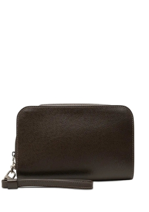 Louis Vuitton Pre-Owned 2012 Taiga Pochette Baikal clutch bag - Brown