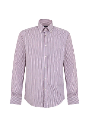 Paul & Shark vertical-striped button-down shirt - Purple