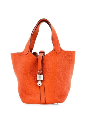 Hermès Pre-Owned Picotin Lock Bag Clemence PM bucket bag - Orange