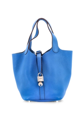 Hermès Pre-Owned Picotin Lock Bag Clemence PM bucket bag - Blue
