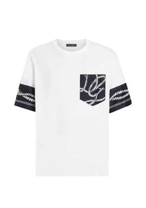 Dolce & Gabbana cotton T-shirt with Marina-print - White