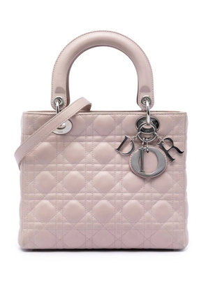 Christian Dior Pre-Owned 2012 Medium Lambskin Cannage Lady Dior satchel - Pink