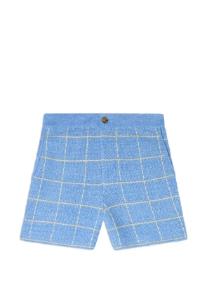 Guest In Residence plaid shorts - Blue