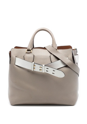 Burberry Pre-Owned 2000-2017 Medium Bicolor Leather Marais Belt Bag satchel - Grey