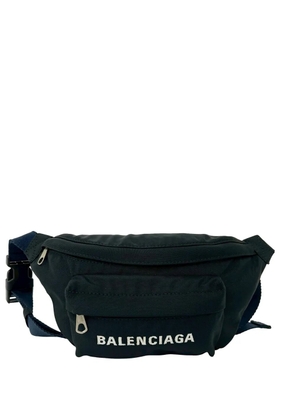Balenciaga Pre-Owned 2018-2026 Nylon Logo Wheel belt bag - Black