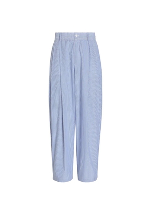 Dolce & Gabbana striped cotton jogging trousers - Blue