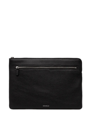 Coccinelle leather laptop bag - Black
