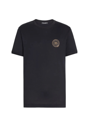 Dolce & Gabbana cotton T-shirt with patch - Blue