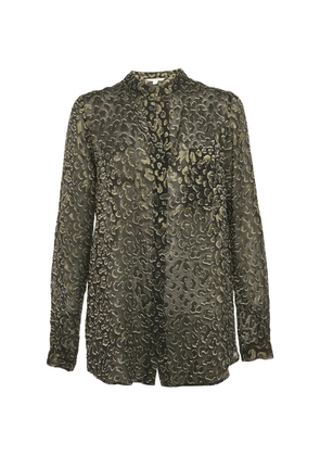 DVF Diane von Furstenberg Gilmore jacquard shirt - Gold