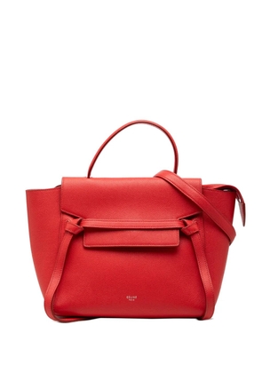 Celine Pre-Owned 2017 Micro Grained Calfskin Belt Bag satchel - Red