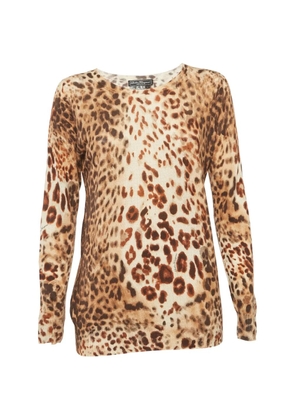 Ferragamo Pre-Owned leopard-print sweater - Neutrals