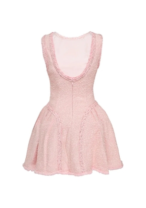 Self-Portrait sequin-embellished bouclé dress - Pink