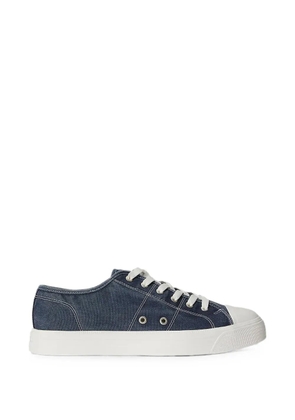 Polo Ralph Lauren contrast-stitched low-top sneakers - Blue