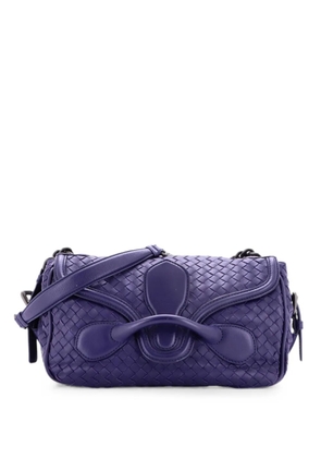Bottega Veneta Pre-Owned Rialto Intrecciato Nappa Medium shoulder bag - Blue