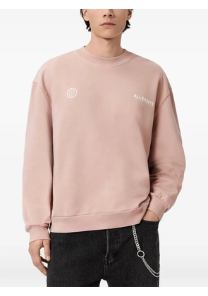 AllSaints Emblem logo-print sweatshirt - Pink