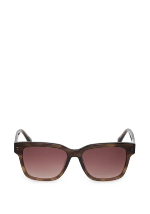Barbour tortoiseshell-effect square-frame sunglasses - Brown