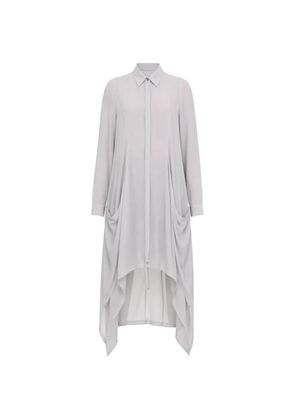 La Haine Inside Us asymmetric draped long shirt - Grey