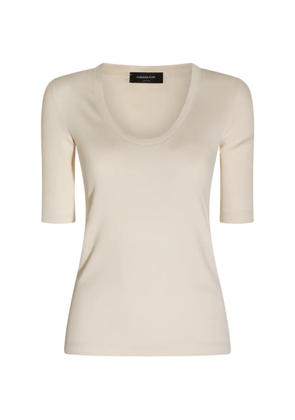 Fabiana Filippi scoop-neck T-shirt - Neutrals