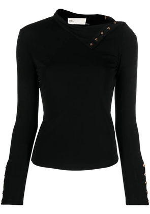 Tory Burch high-neck jersey top - Black