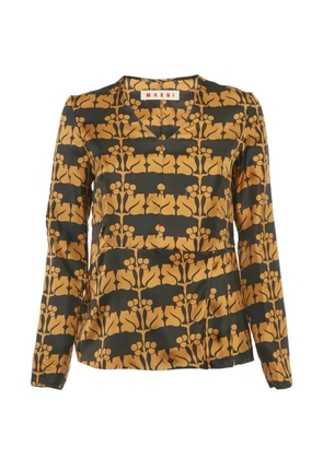Marni Pre-Owned printed silk blouse - Black