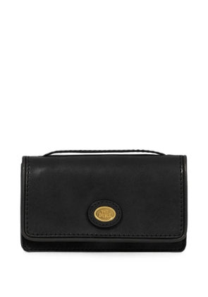 The Bridge logo-plaque leather mini bag - Black