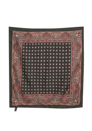 Etro Pre-Owned paisley-print scarf - Black
