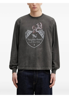 Neighborhood graphic-print long-sleeve T-shirt - Grey