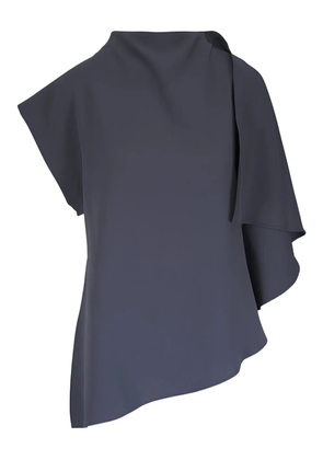 KZ_K STUDIO one-shoulder draped blouse - Grey