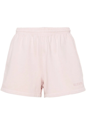 ROTATE BIRGER CHRISTENSEN logo-embroidered track shorts - Pink