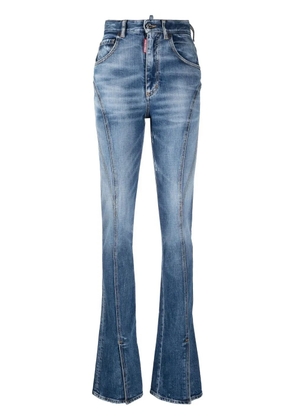 DSQUARED2 high-waisted flared jeans - Blue