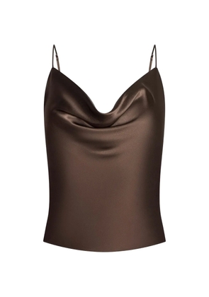 L'Agence Calista cowl-neck top - Brown