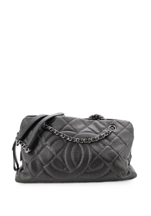 CHANEL Pre-Owned Timeless CC Shopping Tote Quilted Caviar Medium shoulder bag - Grey
