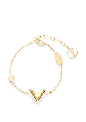 Louis Vuitton Pre-Owned 2025 Essential V bracelet - Gold