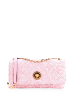 Versace Pre-Owned Medusa Icon Chain Flap Bag Quilted Barocco Jacquard East West shoulder bag - Pink