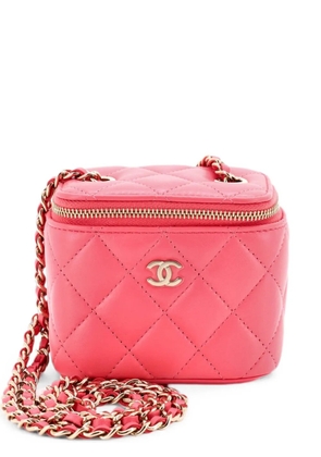 CHANEL Pre-Owned Classic Vanity Case with Chain Quilted Lambskin Mini crossbody bag - Pink