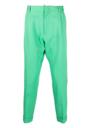 DSQUARED2 straight-leg cropped pants - Green