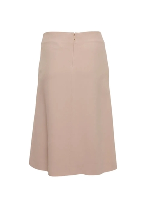 Chloé Pre-Owned A-line crepe mini skirt - Neutrals