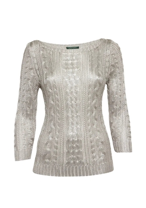 Ralph Lauren Vintage cable-knit sweater - Silver