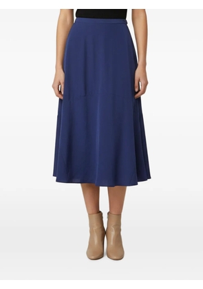 Kenzo Pre-Owned asymmetric crepe midi skirts - Blue