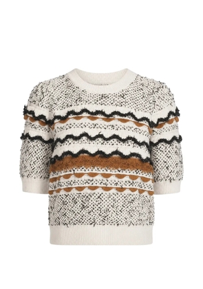 Ulla Johnson Andira ruffled sweater - Neutrals