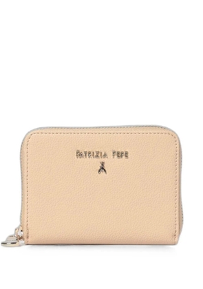 Patrizia Pepe grained leather wallet - Neutrals