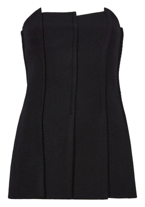 Proenza Schouler Corinne strapless twill top - Black