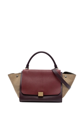 Celine Pre-Owned 2013 Medium Tricolor Leather Trapeze satchel - Red