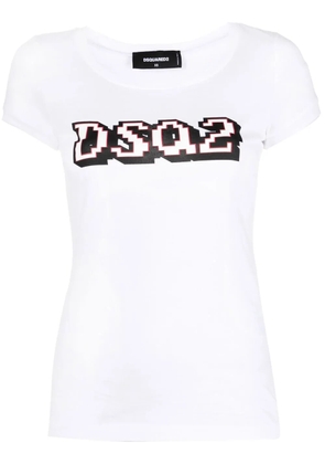 DSQUARED2 graphic-print cotton T-shirt - White